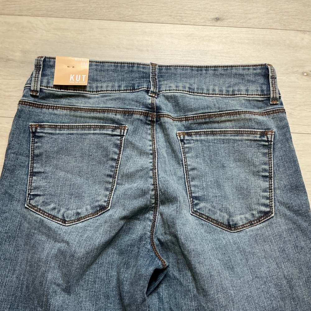 Kut From The Kloth Ana High Rise Front Seam Flare Jean Indigo 8 NWT Stitch Fix - Picture 8 of 8